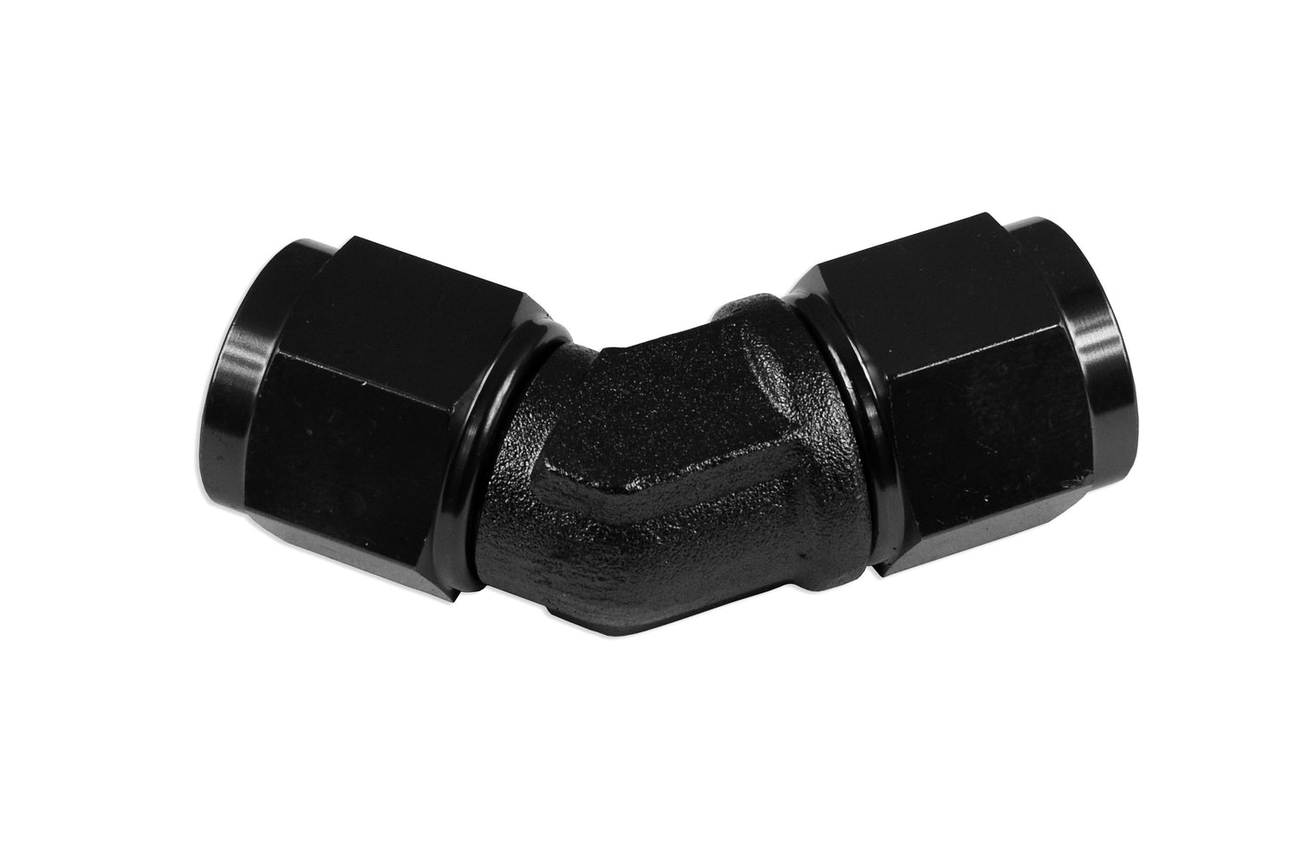 Adaptador AN10 45º Hembra-Hembra, Racor de Manguera, Negro - Imagen 4