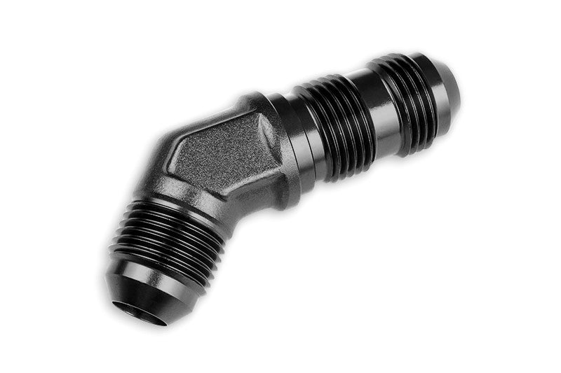 Adaptador AN10 JIC Abocardado 45º Macho para Manguera Combustible Negro