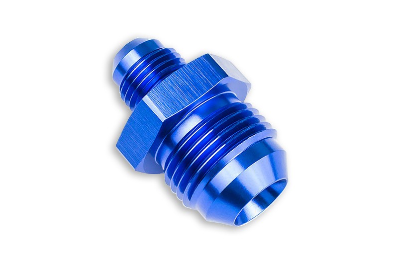 Adaptador AN10 Macho a AN8 Macho, Racor JIC Azul para Manguera de Combustible - Imagen 2