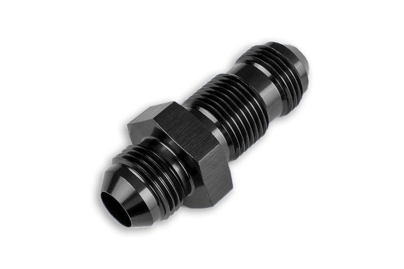 Adaptador AN10 JIC Recto Macho para Mamparo, Negro