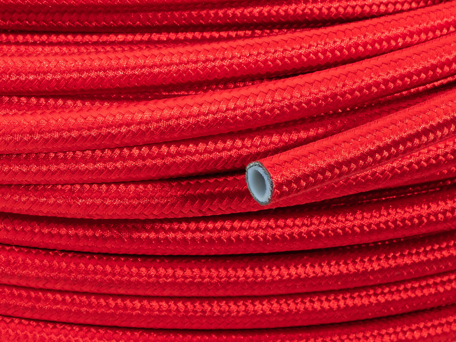 Manguera de Combustible AN12 15,9mm (5/8") PTFE Teflón Trenzada Roja - Imagen 2