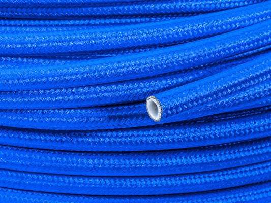Manguera de Combustible AN12 15,9mm (5/8") PTFE Teflón Trenzada Azul