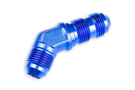 Adaptador AN12 JIC Mamparo 45º Racor de Manguera Macho Azul
