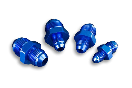 Adaptador AN12 Macho a AN10 Macho, Racor JIC Azul para Manguera de Combustible