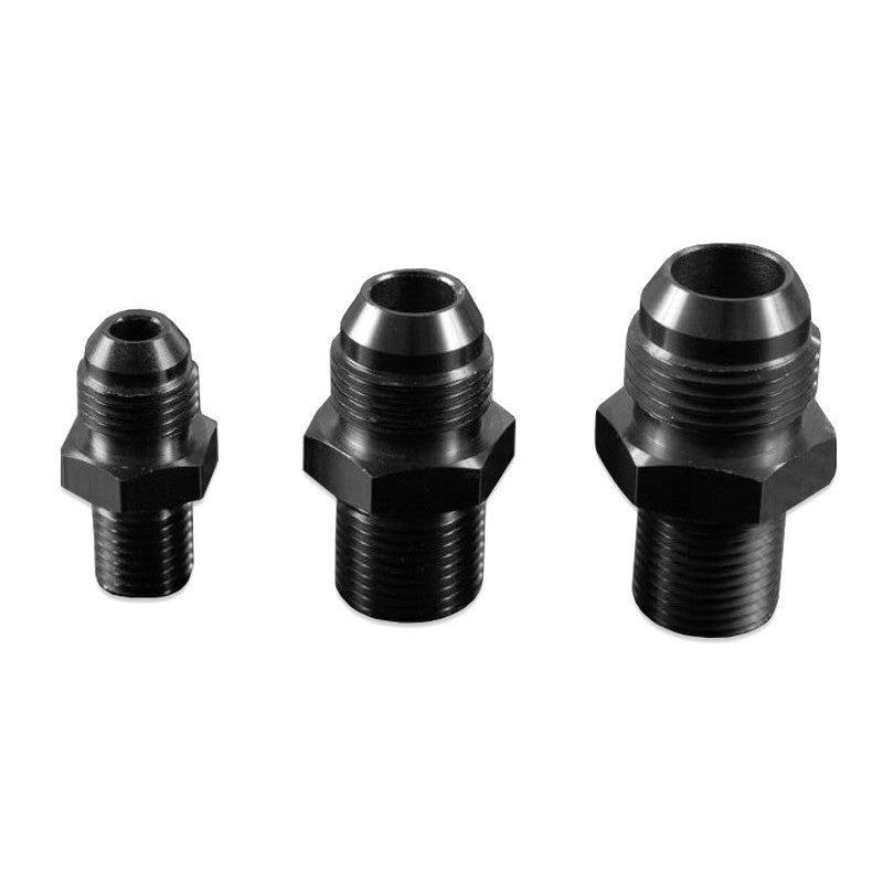 Adaptador Racor Abocardado JIC AN12 a M14x1.5 Recto, Negro