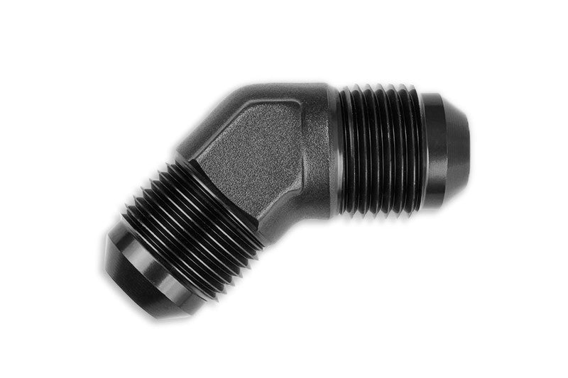 Adaptador AN4 45º Macho-Macho, Racor de Manguera, Negro - Imagen 2