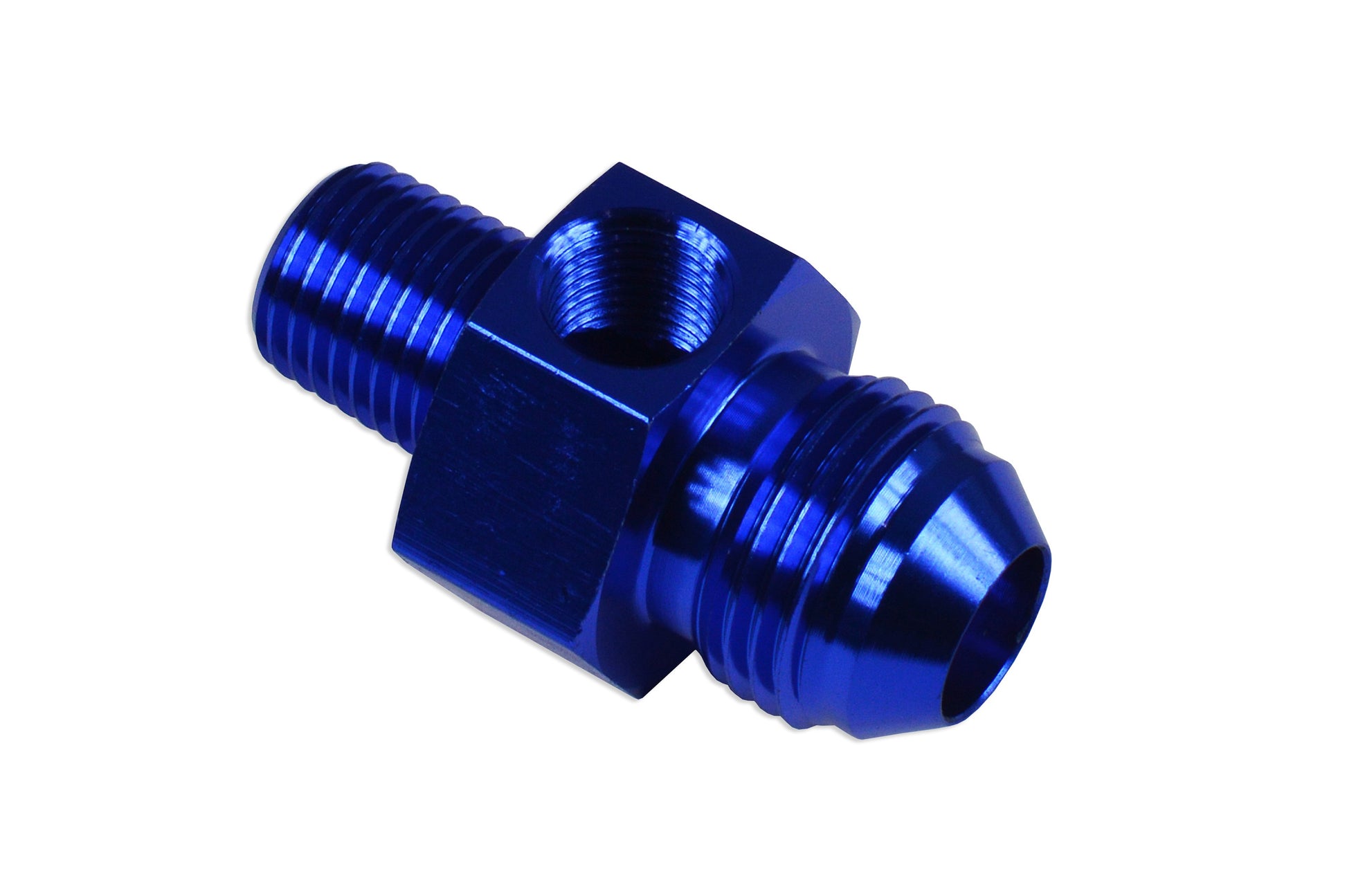 Adaptador de Combustible AN6 AN -6 a 1/4 NPT y 1/8 NPT, Azul - Imagen 3