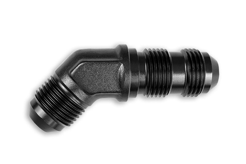 Adaptador AN6 JIC Abocardado 45º Macho para Manguera Combustible Negro - Imagen 2