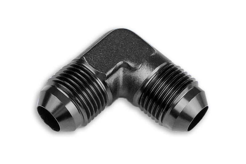 Adaptador AN6 90º Macho-Macho, Racor de Manguera, Negro