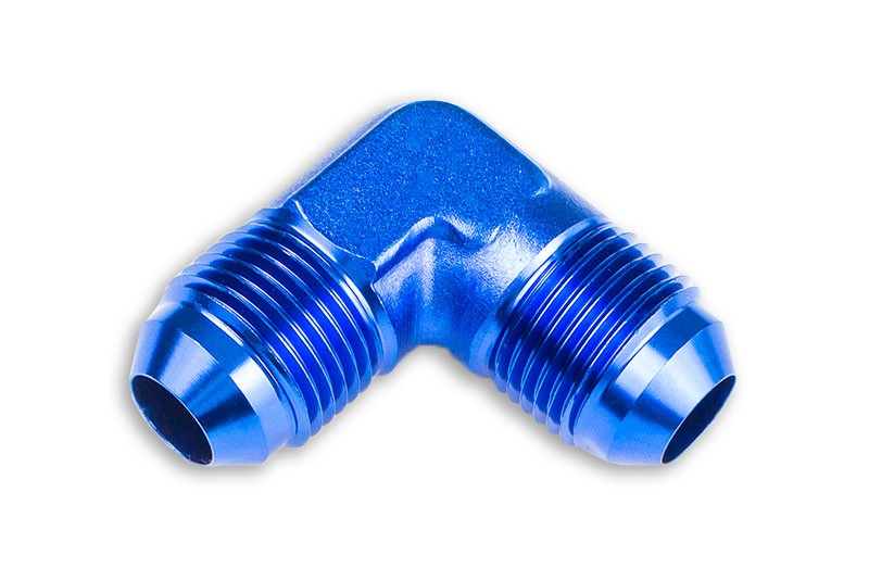 Adaptador AN6 90º Macho-Macho Para Manguera, Azul - Imagen 4