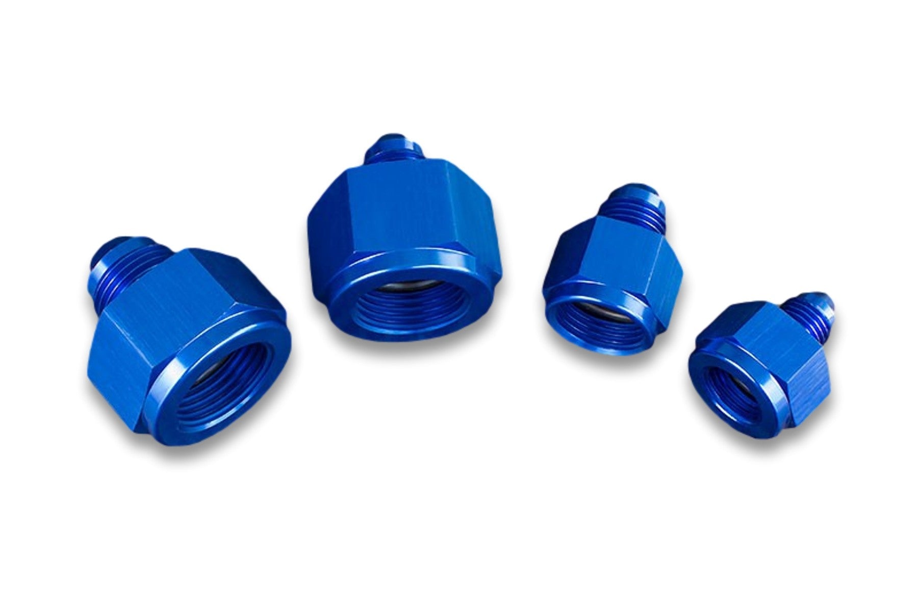 Adaptador AN6 Hembra a AN4 Macho, Racor de Manguera Reductor JIC Azul - Imagen 2