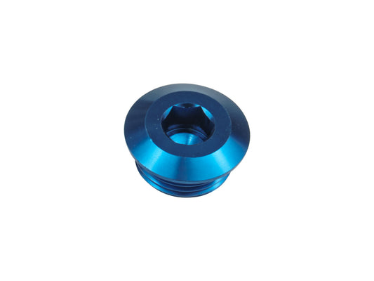 Tapón Ciego AN6 Allen Hexagonal, Adaptador de Combustible/Aceite, Azul