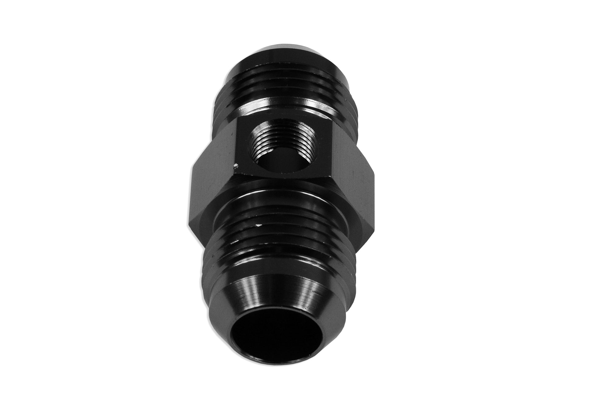 Adaptador AN6 AN-6 Macho-Macho con Puerto 1/8 NPT, Presión Aceite Combustible, Negro - Imagen 4