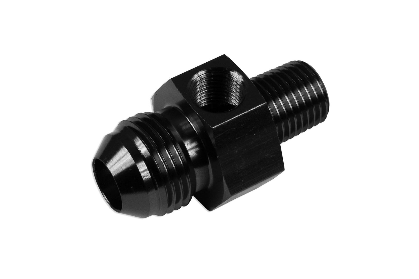 Adaptador de Combustible AN8 AN -8 a 1/4 NPT y 1/8 NPT, Negro - Imagen 2