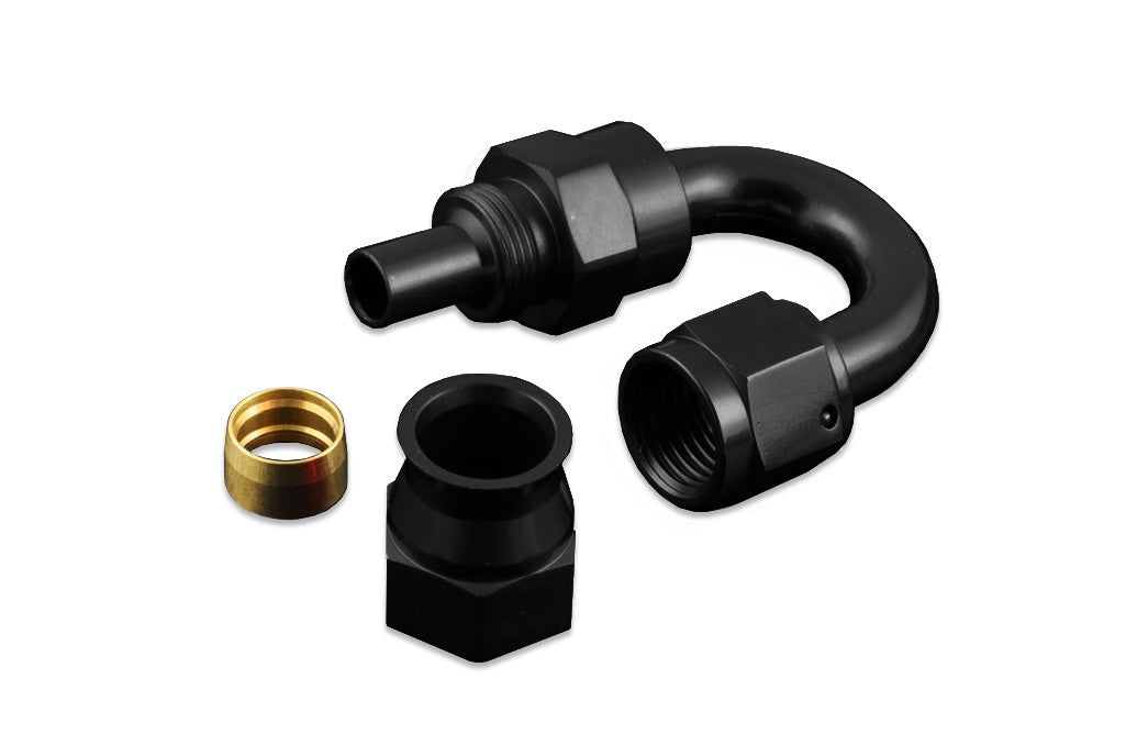 Racor AN -8 AN8 JIC JRspec 180º PTFE para Manguera de Combustible - Imagen 2