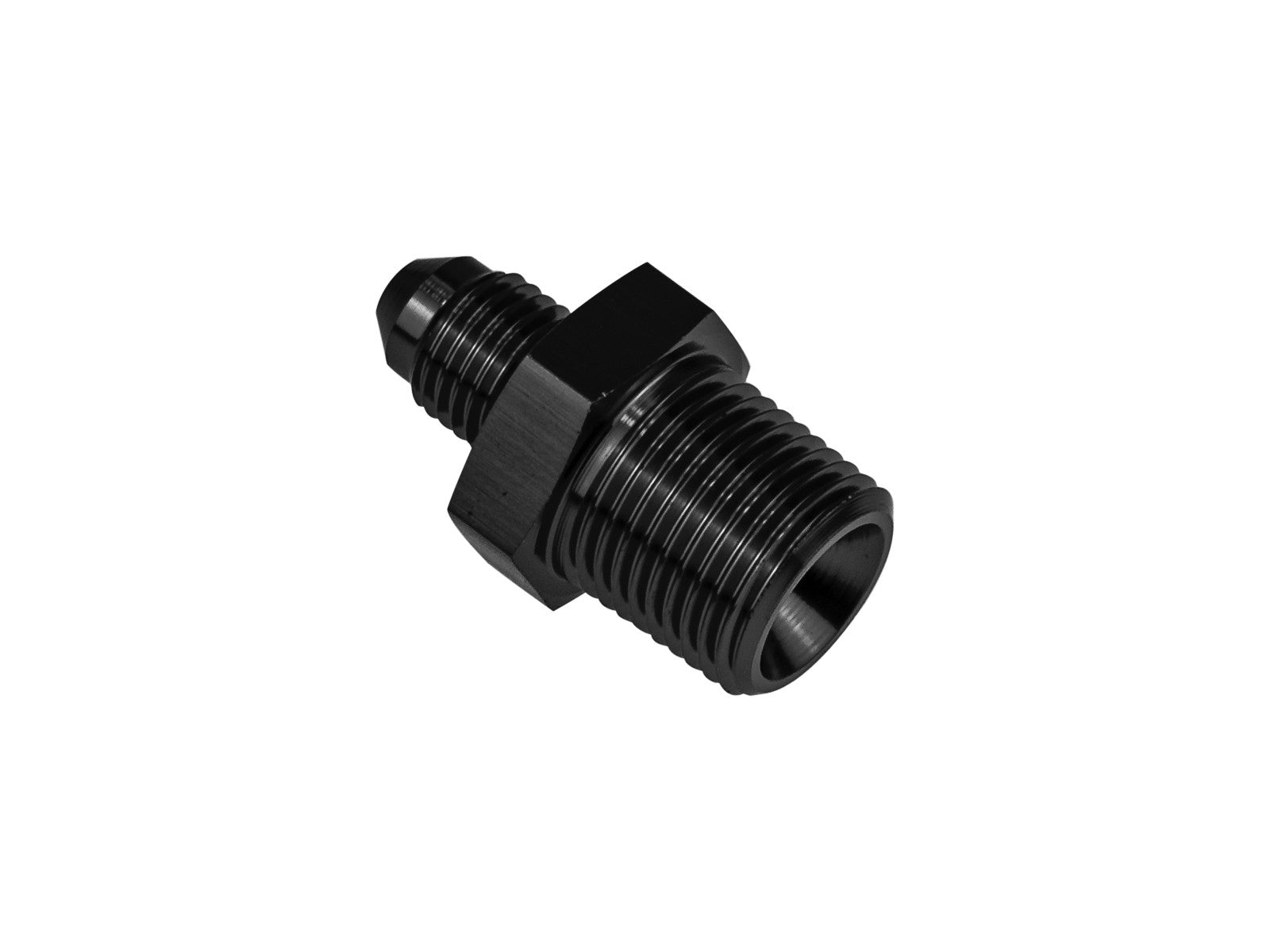Adaptador Racor Abocardado JIC AN8 a NPT 3/4 Recto Negro - Imagen 2
