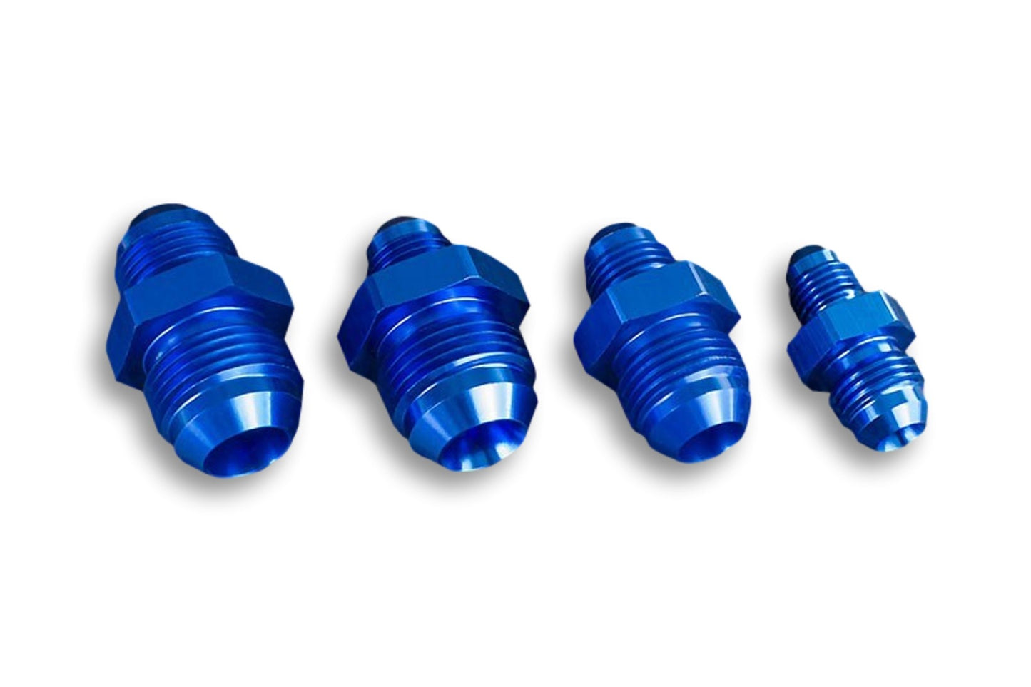 Adaptador AN8 Macho a AN6 Macho JIC para Manguera de Combustible Azul - Imagen 2