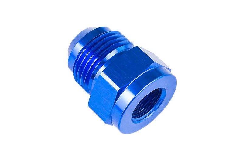 Adaptador AN8 Macho a AN6 Hembra, Racor de Manguera Reductor JIC - Azul - Imagen 2