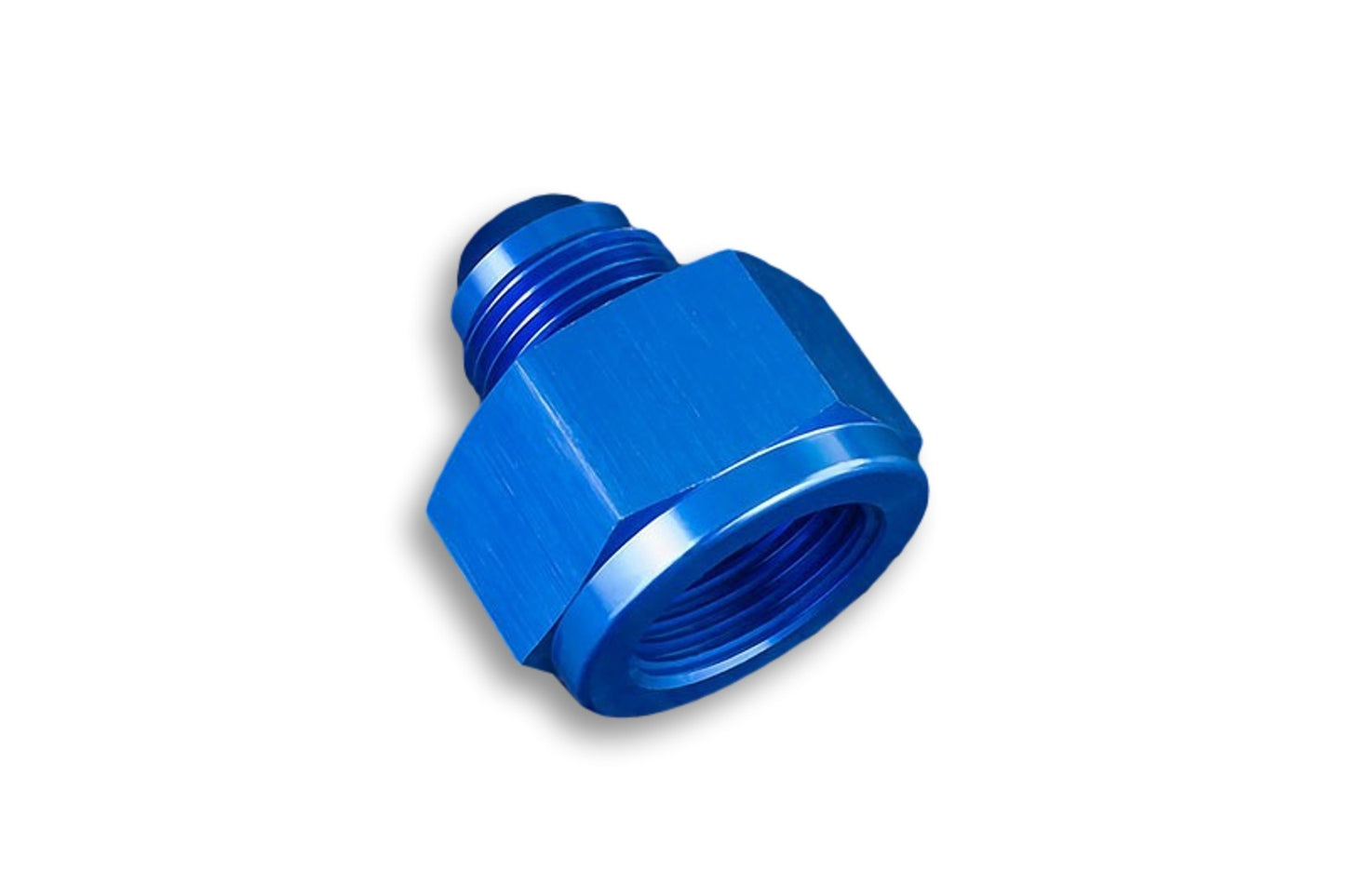 Adaptador AN8 Hembra a AN6 Macho, Racor de Manguera JIC, Azul