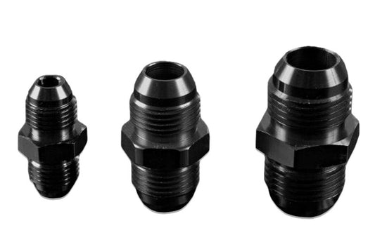 Adaptador de Racor AN8 Macho a AN8 Macho JIC, Negro