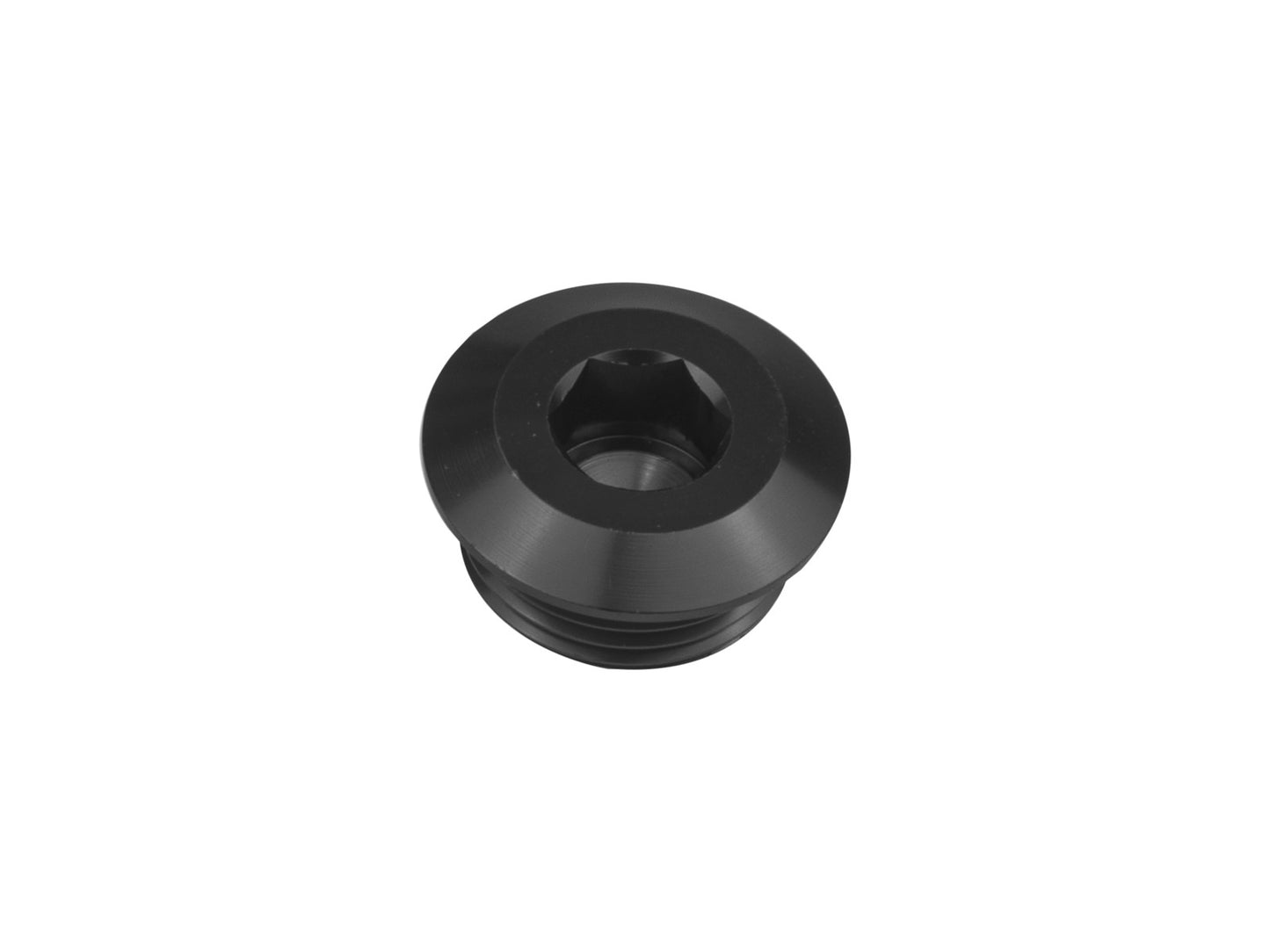 Tapón AN8 Hexagonal Allen Macho, Adaptador de Combustible/Aceite, Negro