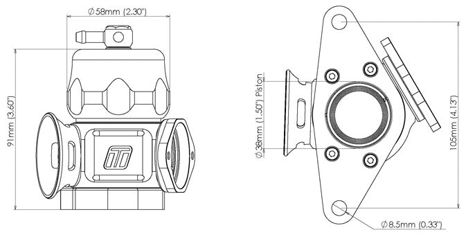 Válvula Blow Off Turbosmart TS-0205-1015 Dual Port Subaru Forester XT WRX STI - Imagen 7