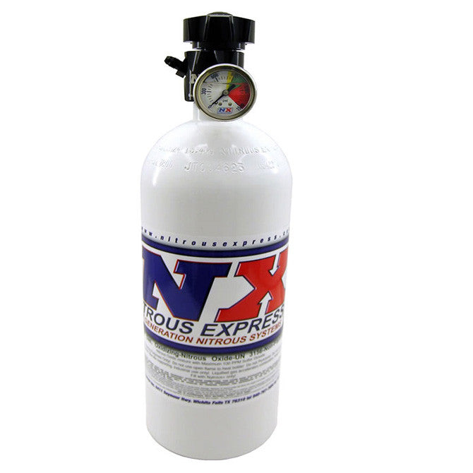Botella 6.8kg 15Lb C/ Válvula Lightning 500 (6.89 Dia. X 20.19) C/ Manómetro Nitrous Express NX 11151