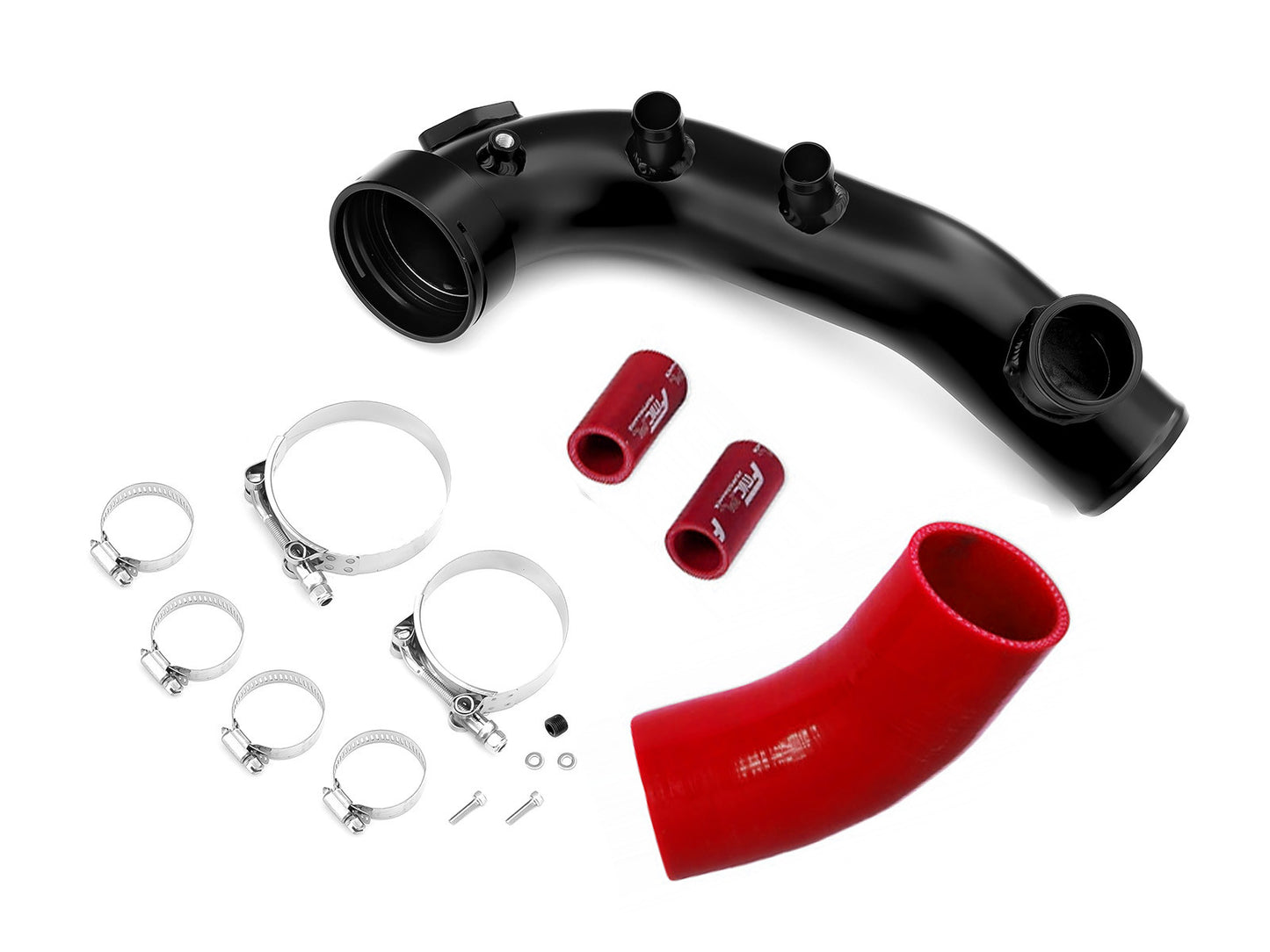 Charge Pipes BMW N54 135i 335i 1M con Brida para Blow Off 50mm Rojo