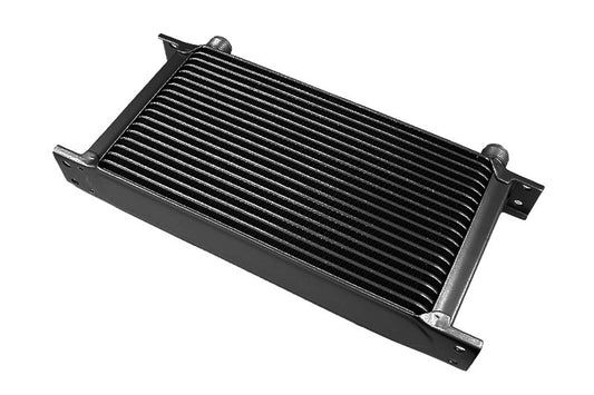 Radiador de Aceite 19 Filas, Racores 7/8" (AN10) Negro
