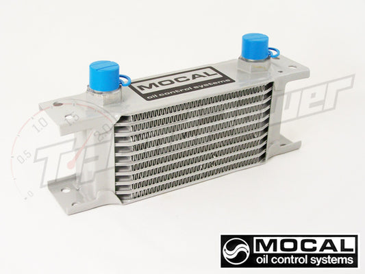 Radiador de Aceite Mocal 10 Filas (115mm) Racores 1/2 BSP