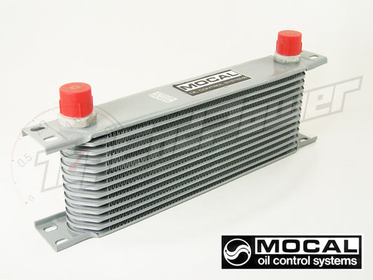 Radiador de Aceite Mocal Heavy Duty 10 Filas (235mm) Racores -6JIC