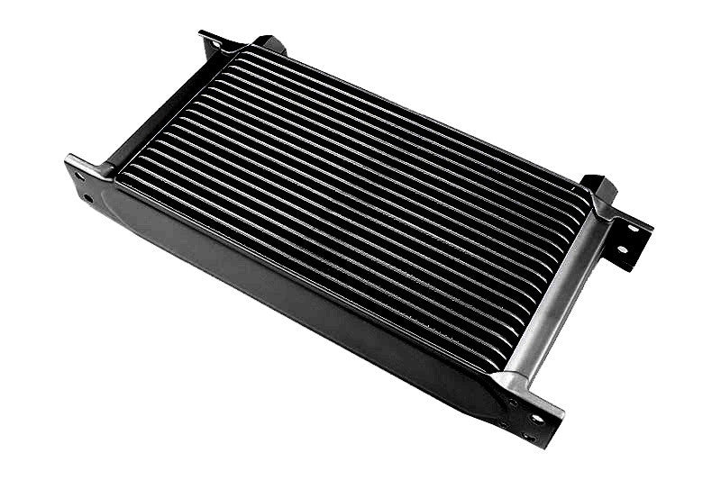 Radiador de Aceite 19 Filas, Racores Hembra 1/2", Negro - Imagen 3