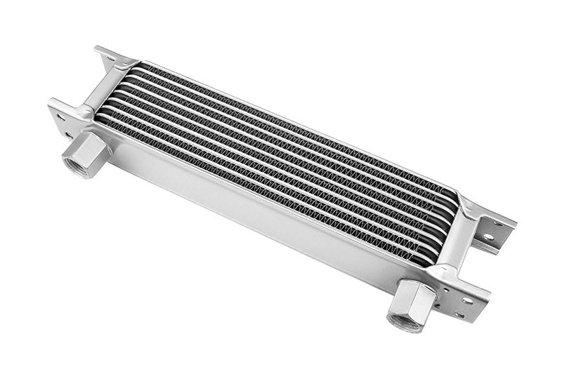 Radiador de Aceite 9 Filas, Racores Hembra 1/2", Plata - Imagen 4