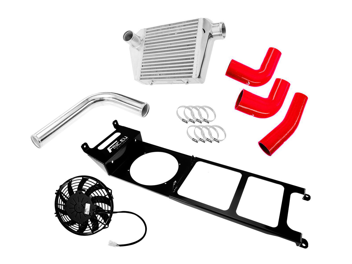 Charge Pipes Intercooler Nissan Patrol con Motor BMW 3.0 D M57 Rojo - Imagen 2