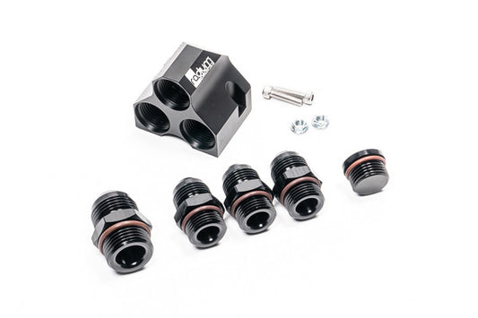 Bloque Distribución 12-10-10-10 con Racores Radium Engineering