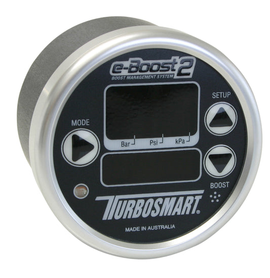 Controlador EBC Turbosmart e-Boost2 60PSI 60mm Negro/Bisel Plata