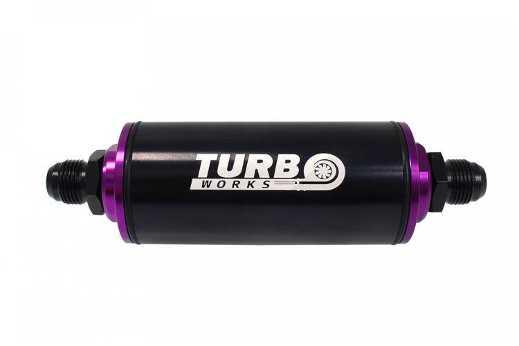 FILTRO DE COMBUSTIBLE AN6 NEGRO TURBOWORKS