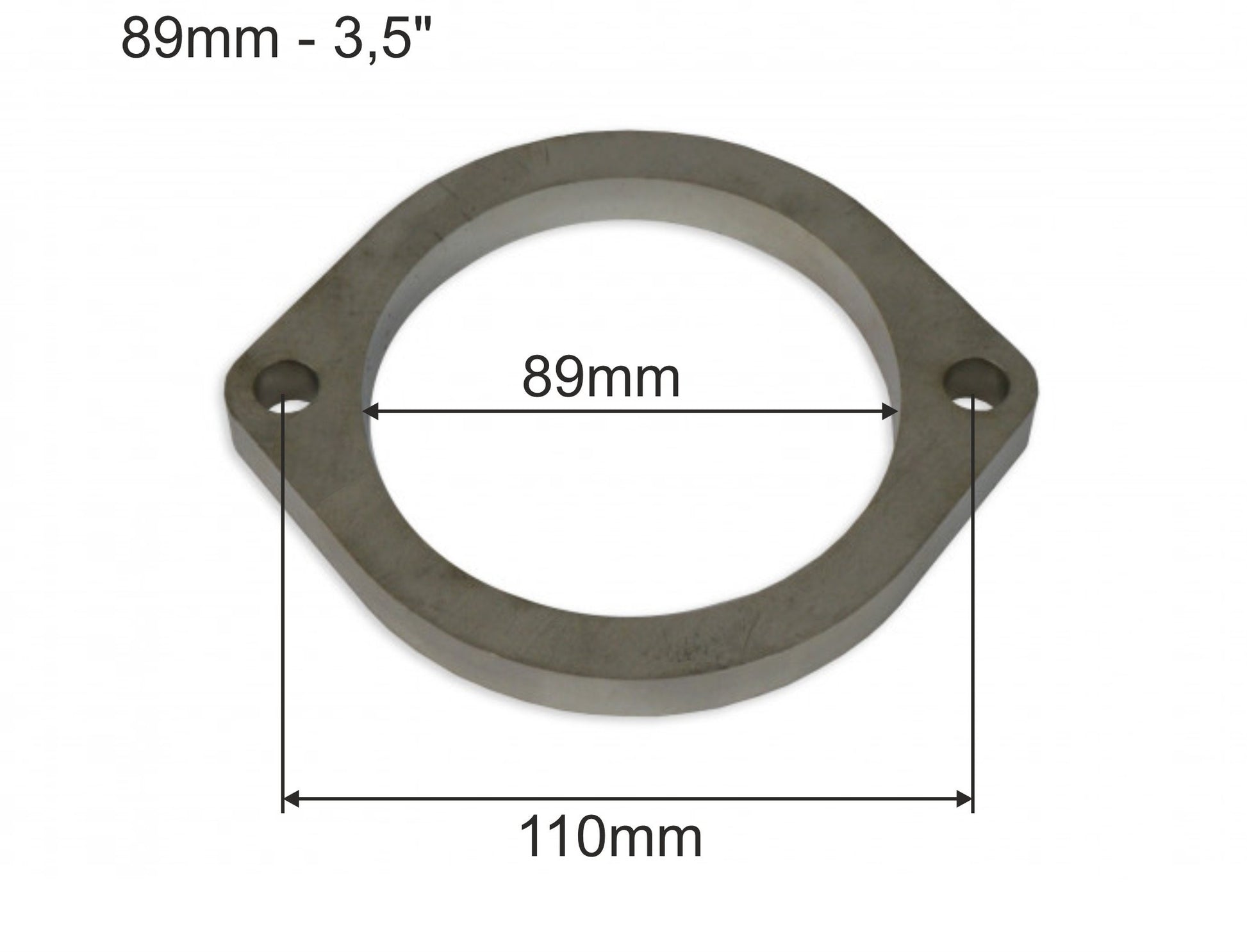 Brida de Escape Acero Inox SS304 3,5'' 2 Tornillos - Imagen 3