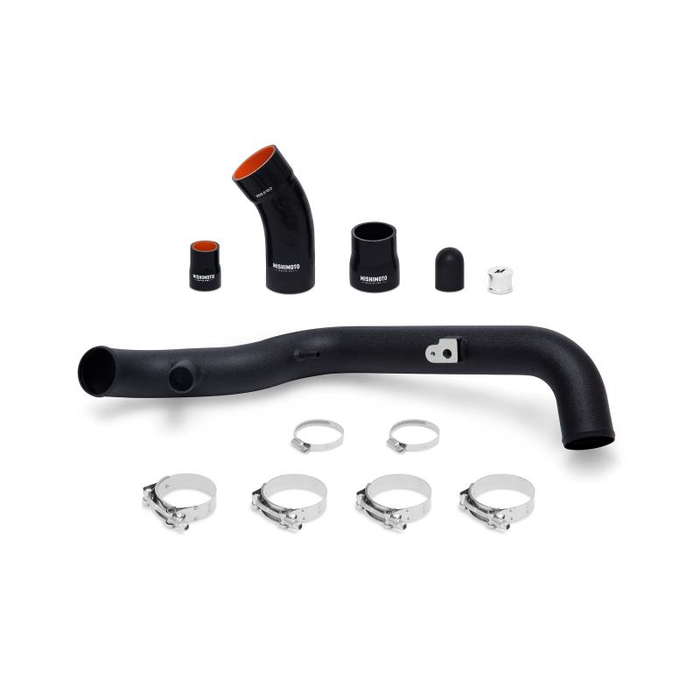 Mishimoto MMICP-FIST-14HWBK Charge Pipes Intercooler Lado Caliente Ford Fiesta ST 14-19 Negro Texturizado
