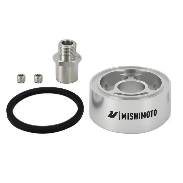 Mishimoto MMOC-SPC32-M20SL Separador Filtro Aceite 32mm M20X1.5 Plata