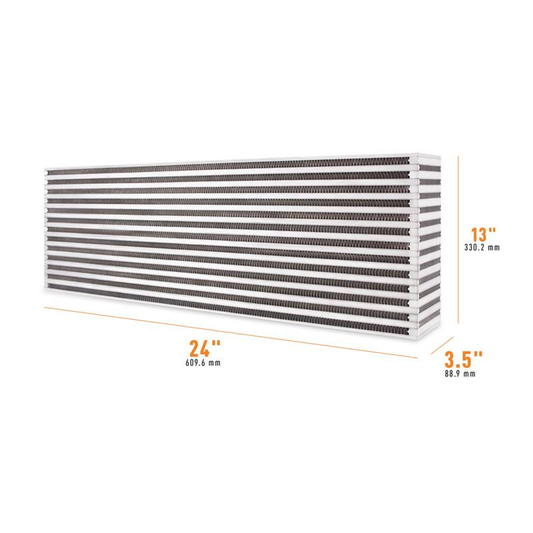 Mishimoto MMUIC-08 Núcleo Intercooler Universal Barras/Placas 24.00" x 13.00" x 3.50