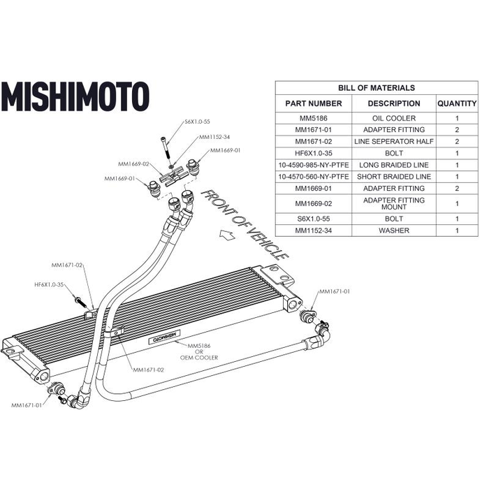 Kit Radiador de Aceite Mishimoto MMOC-F80-15K para BMW F80 M3/M4 15-20 - Imagen 8