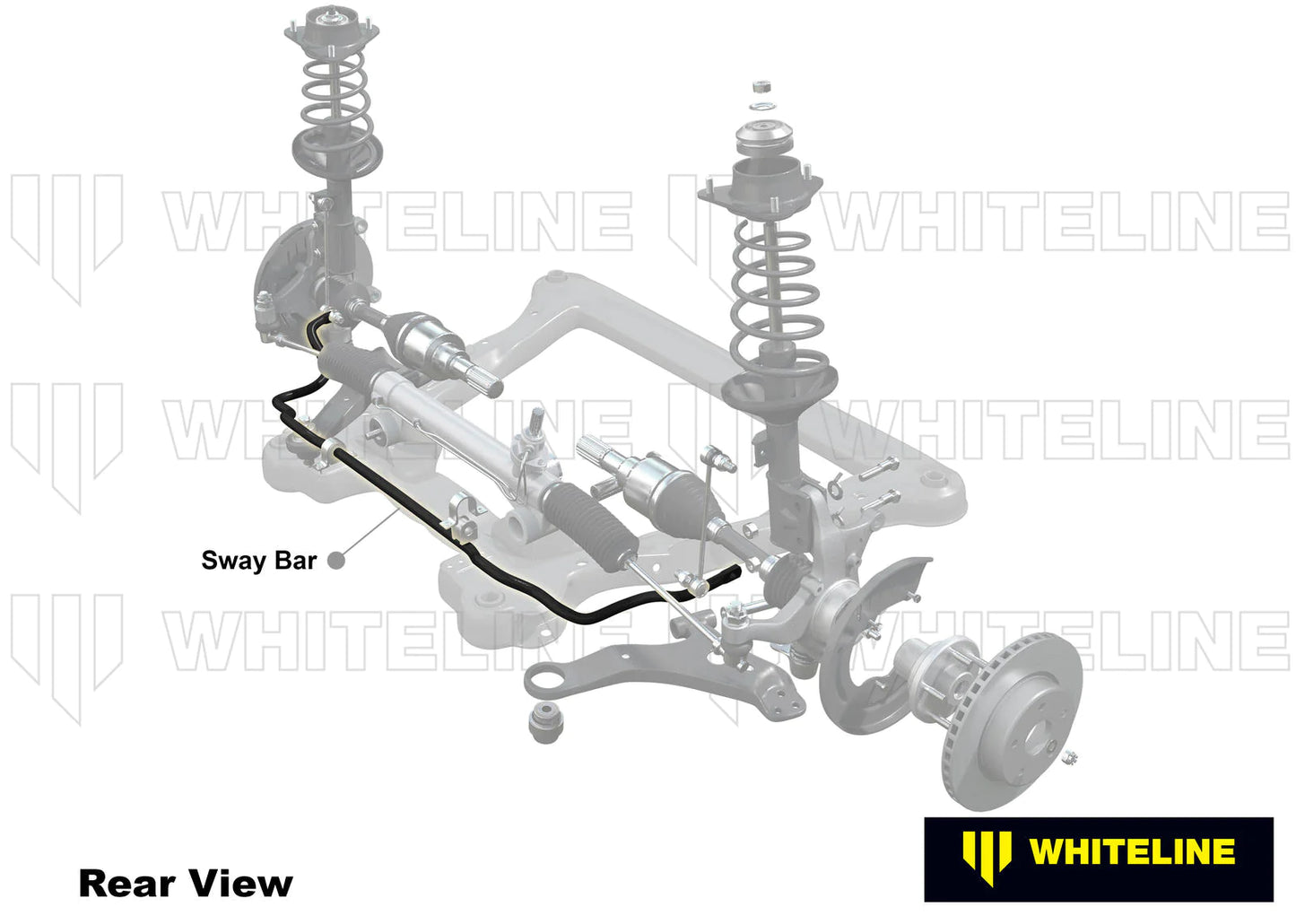 Barra Estabilizadora Delantera 22mm Whiteline BSF39Z Subaru Impreza WRX STI GE GH GV GR Forester SH - Imagen 4
