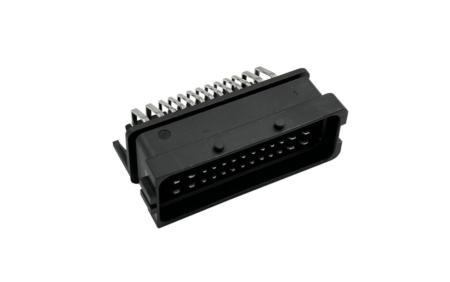 Conector FCI Sicma 39P; Acodado; 39P; Macho; Negro Ecumaster