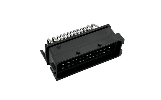 Conector FCI Sicma 39P; Acodado; 39P; Macho; Negro Ecumaster