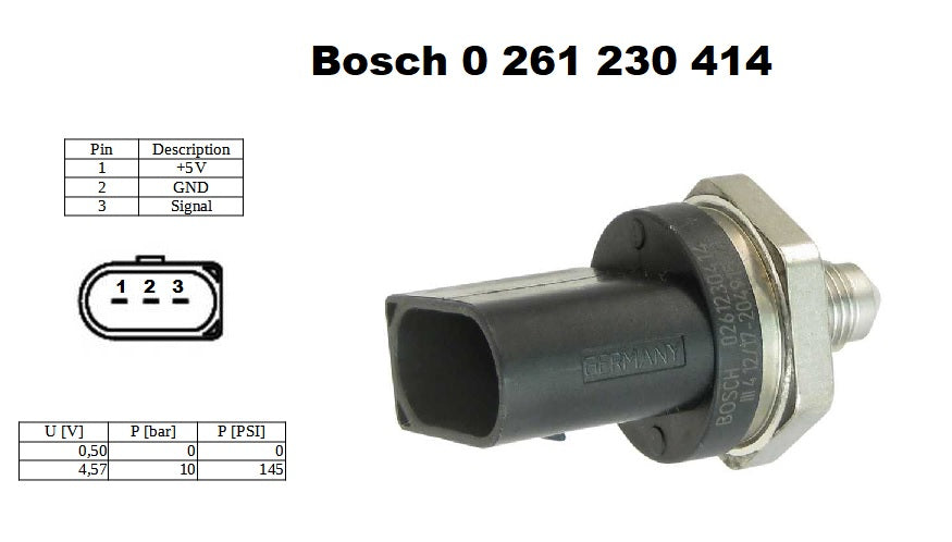 Sensor de Presión con Conector BOSCH Ecumaster - Imagen 2