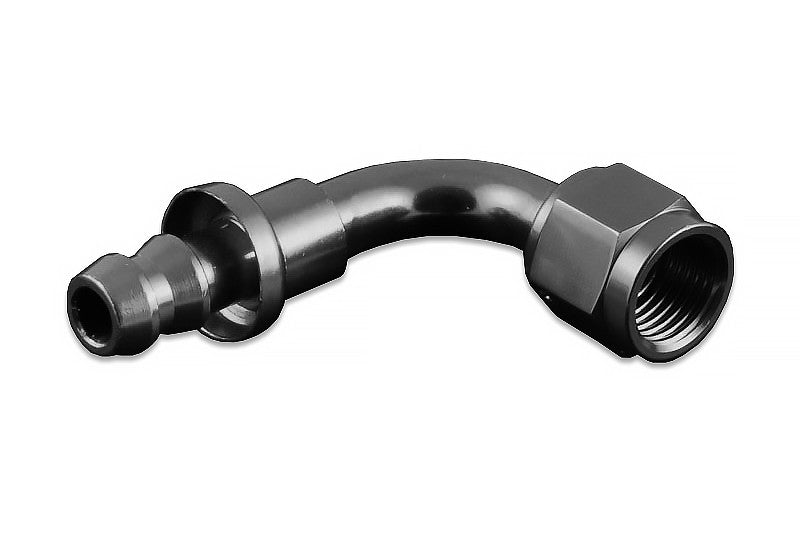 Racor AN4 Push-On 90º Negro