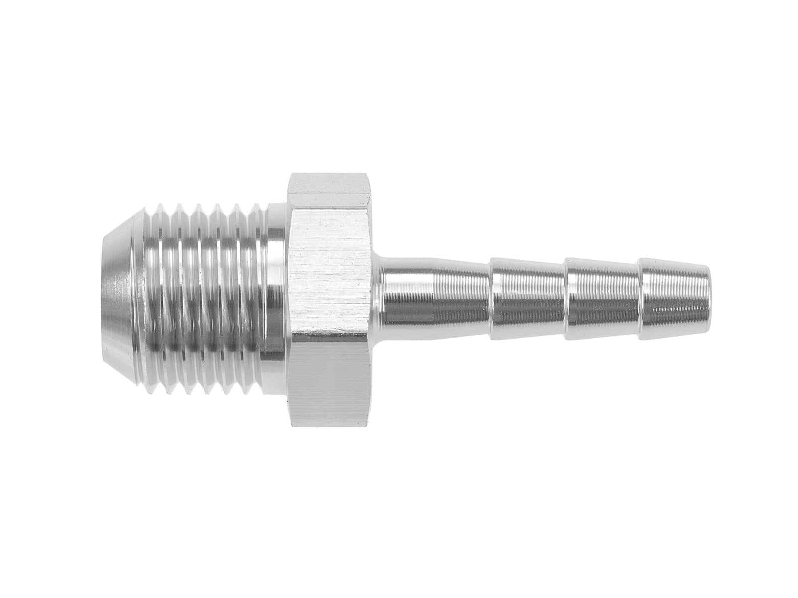 Racor Push-On AN8 a 8mm para Manguera de Combustible, Plata
