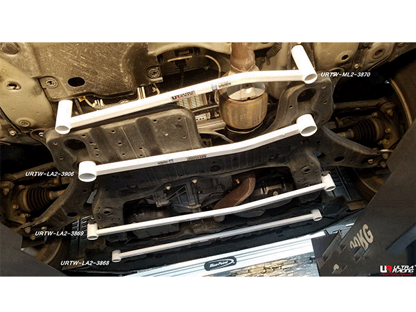 Barra Inferior Delantera Ultra Racing (3906) Lexus RX 200T (AL20) 15+