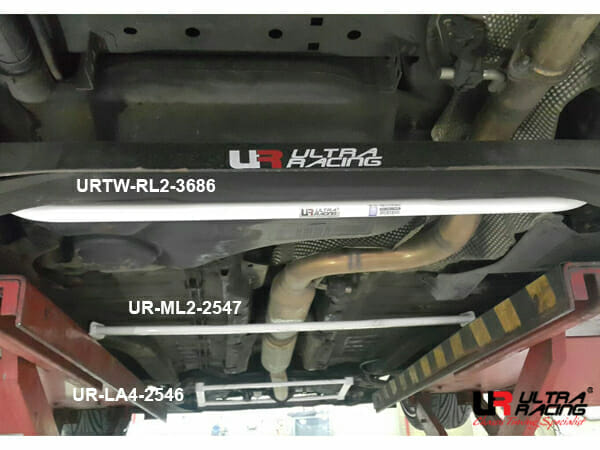 Barra Refuerzo Inferior Central Ultra Racing Citroen C2/C3 1.6